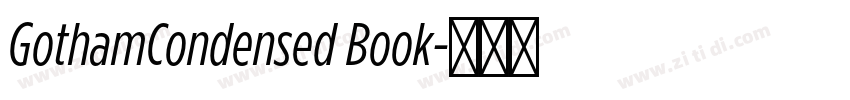 GothamCondensed Book字体转换